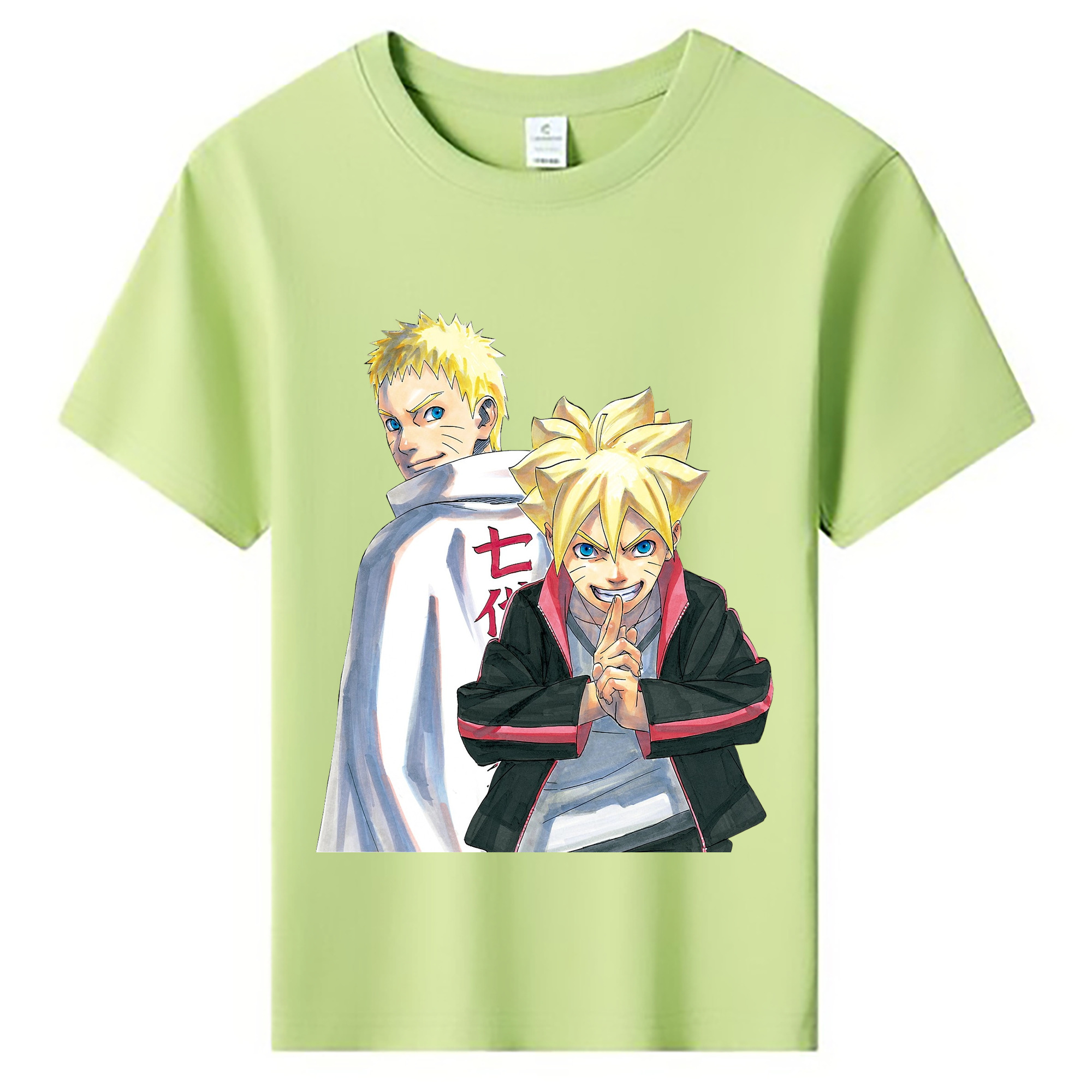 （画像用） NARUTO -ナルト- うずまき ボルト Uzumaki Boruto 綿100％キッズTシャツ（フロントプリント）